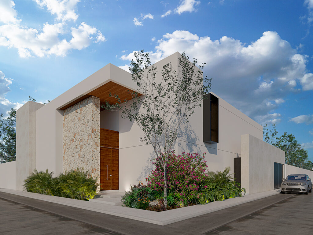 Diseño arquitectonico de casa en playa del carmen