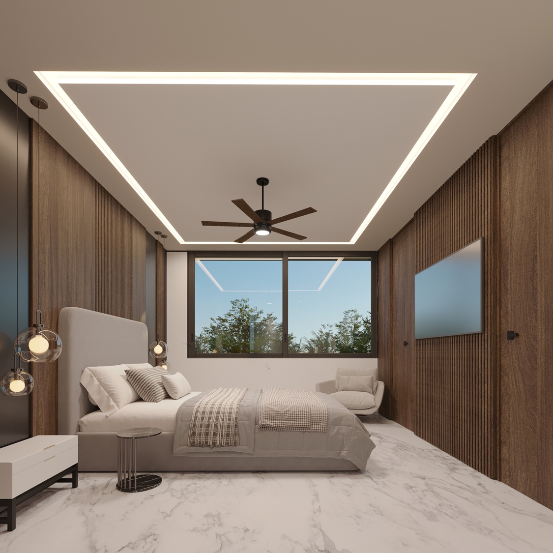 Proyecto de Diseño de interior 03 RECAMARA PLANTA ALTA