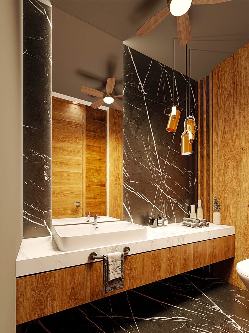 Proyecto de Diseño de interior 11 Medio Baño
