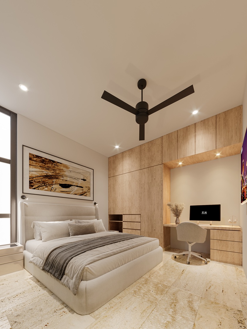 Proyecto de Diseño de interior 11 Recamara PBjardin Escritorio F