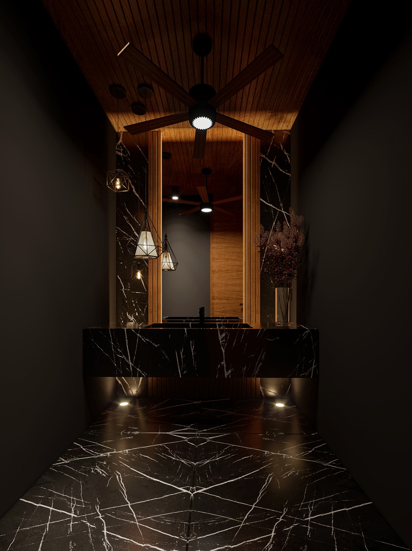 Proyecto de Diseño de interior 14 baño medio F